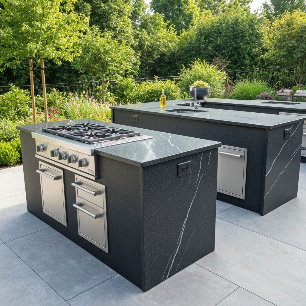 Built-in BBQ Island
