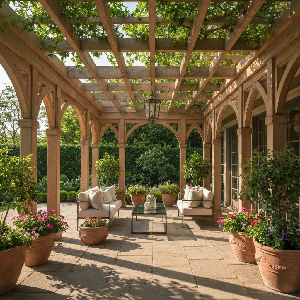 Covered Patio with Pergola