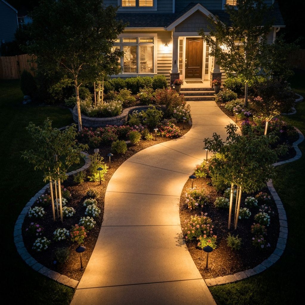 Landscape lighting brings your yard to life at night