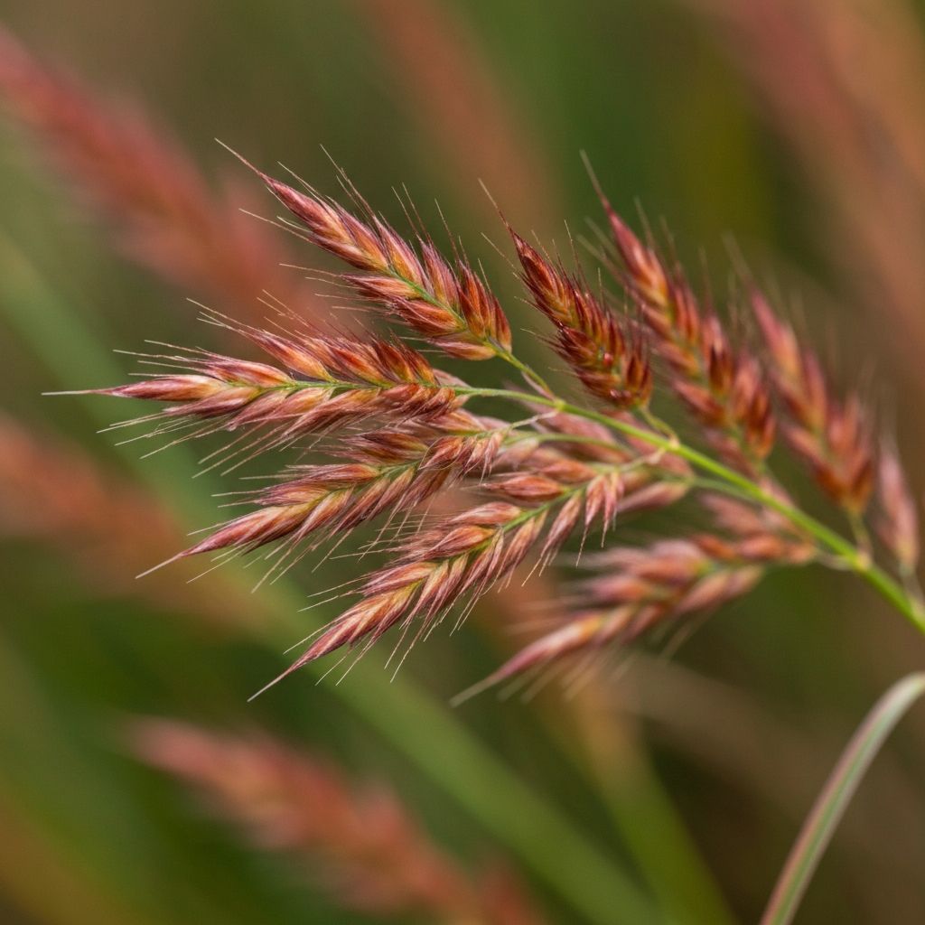 Little Bluestem with copper-red fall coloration