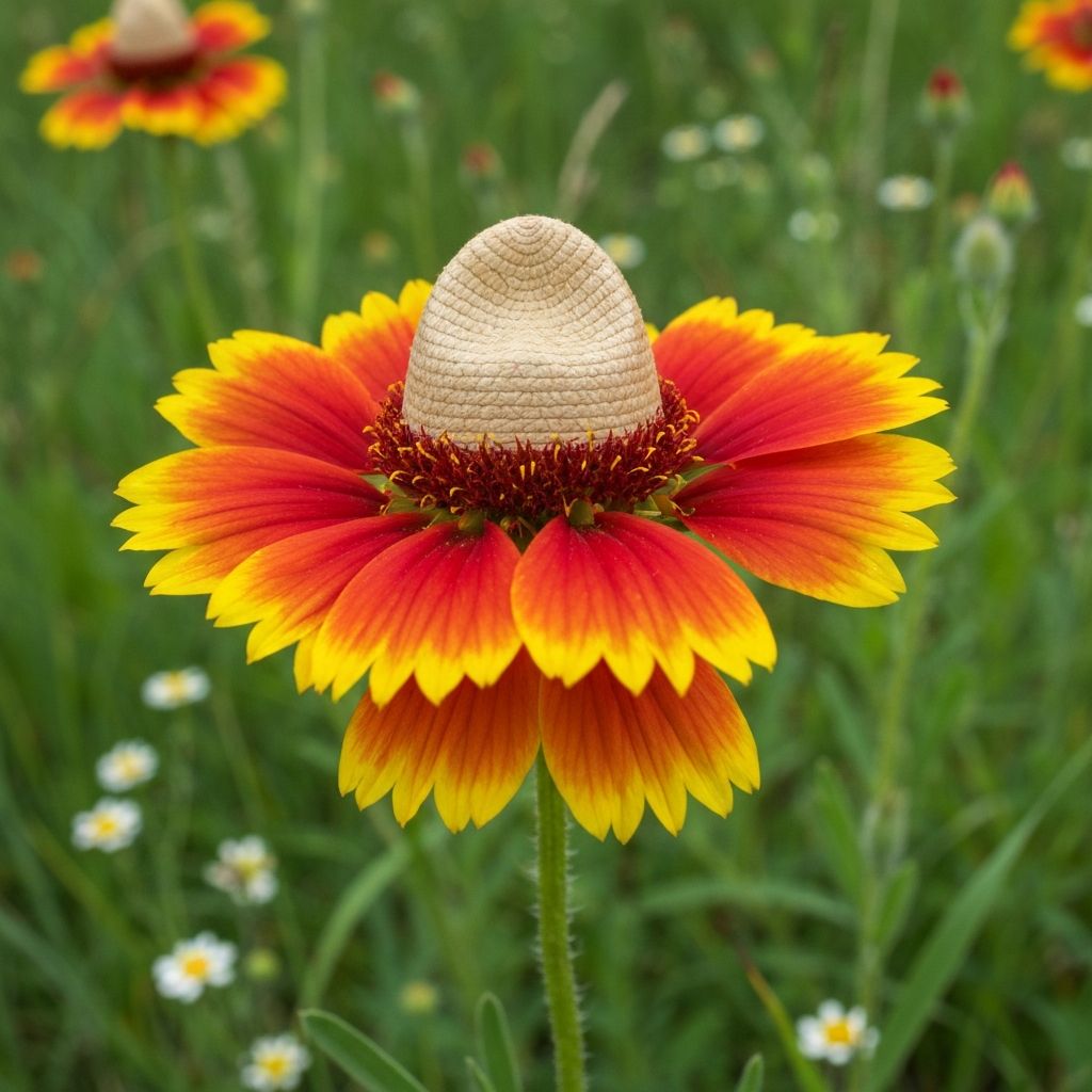 Mexican Hat wildflower with distinctive drooping petals