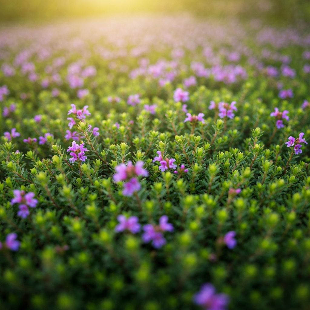 Mexican Heather with tiny purple flowers
