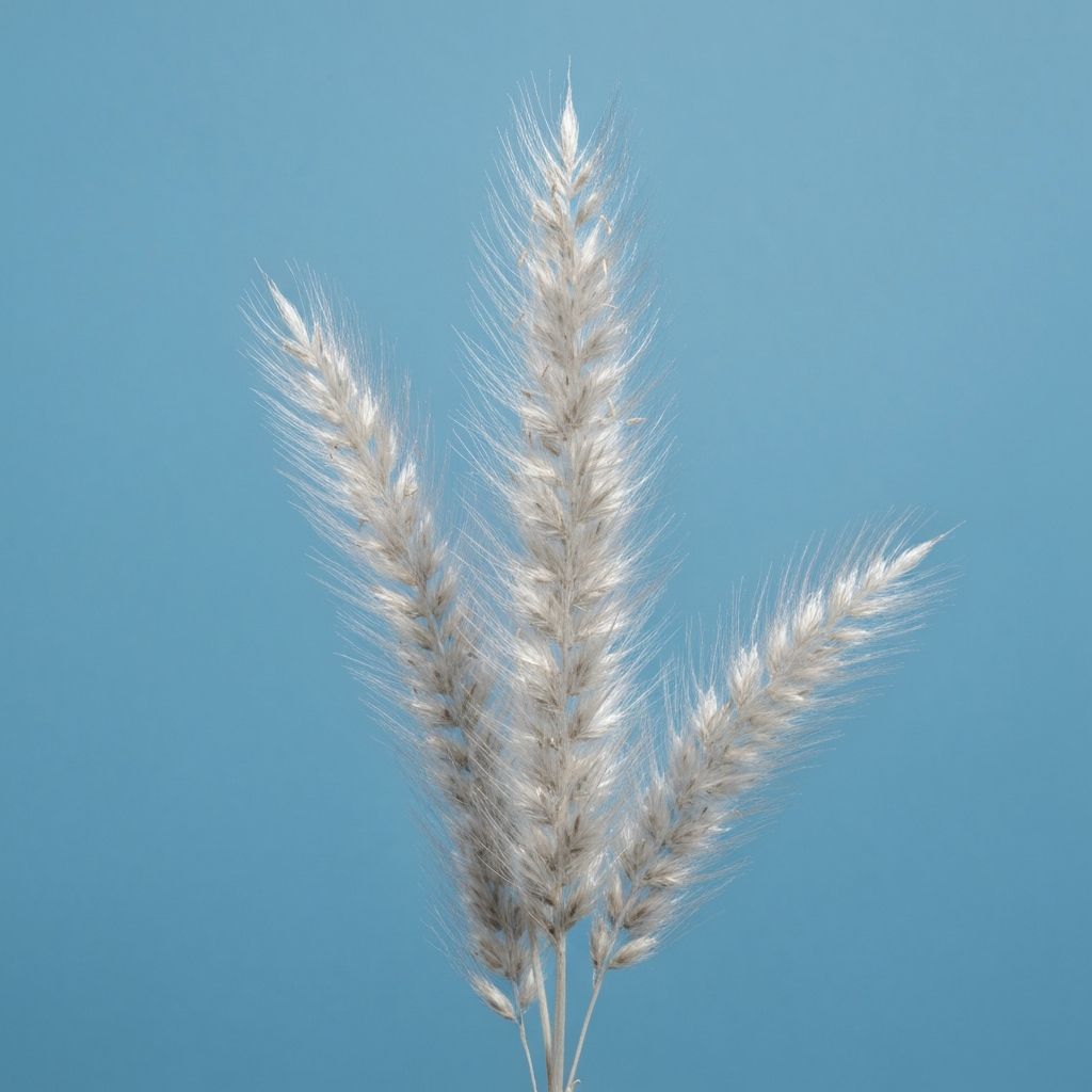 Splitbeard Bluestem with silvery white seed heads