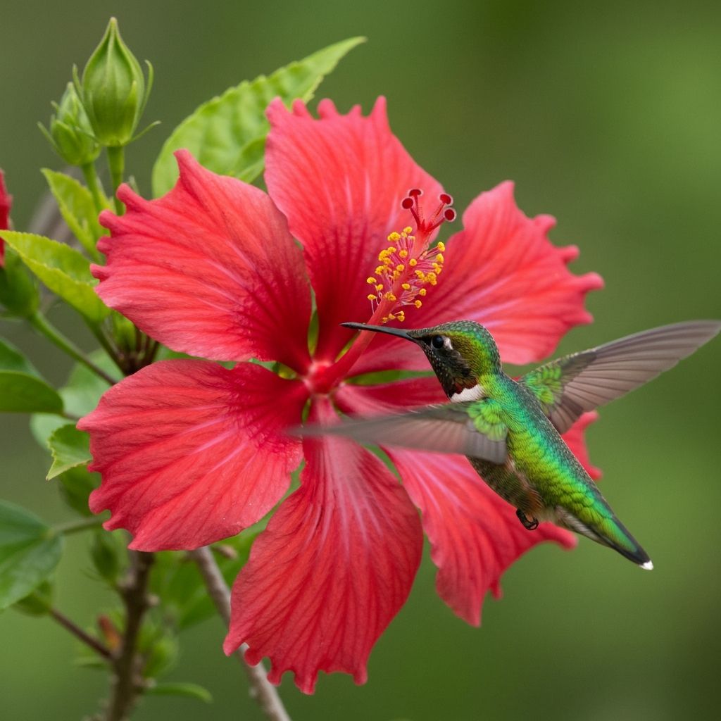 Turk's Cap with red twisted flowers