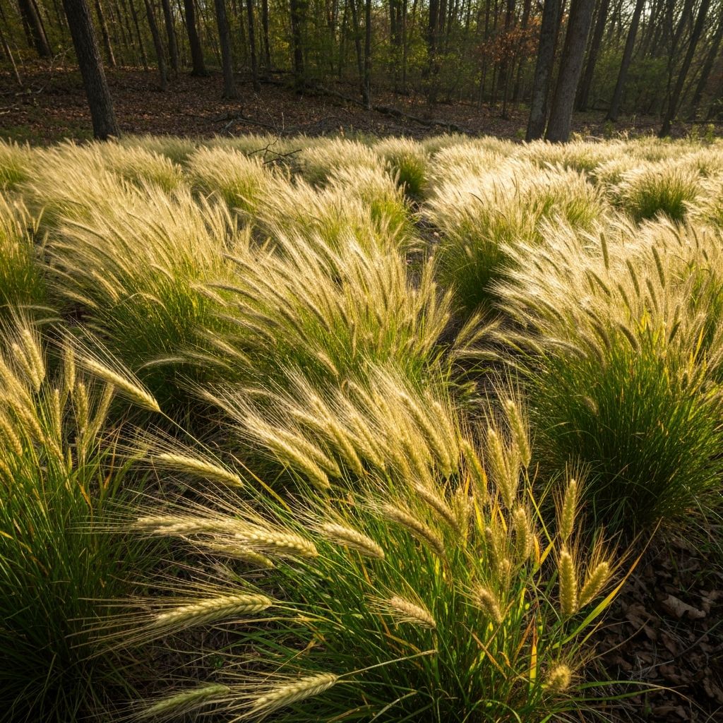 Virginia Wild Rye in woodland setting
